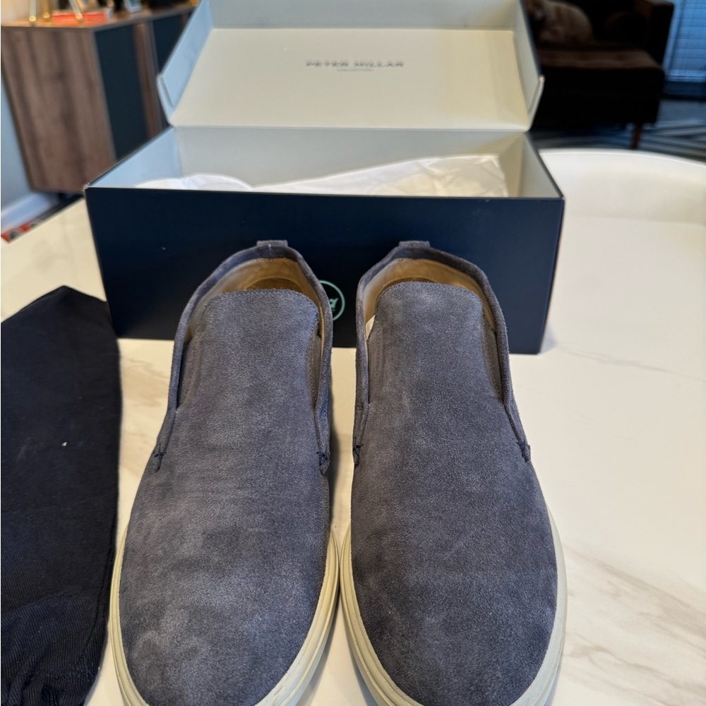 Peter Millar Excursionists Chukka Boots - Navy - Size 10